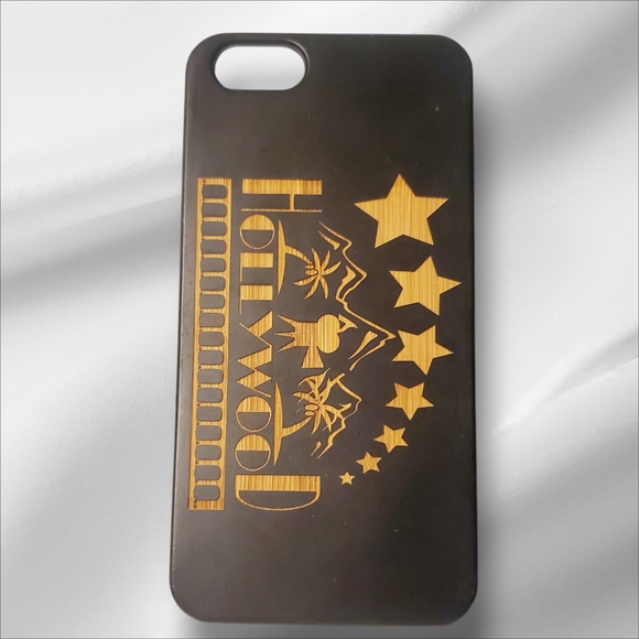 For Apple iPhone 7 & 7 Plus - Real Natural Wood Slim Cover Case Hollywood - Picture 1 of 2